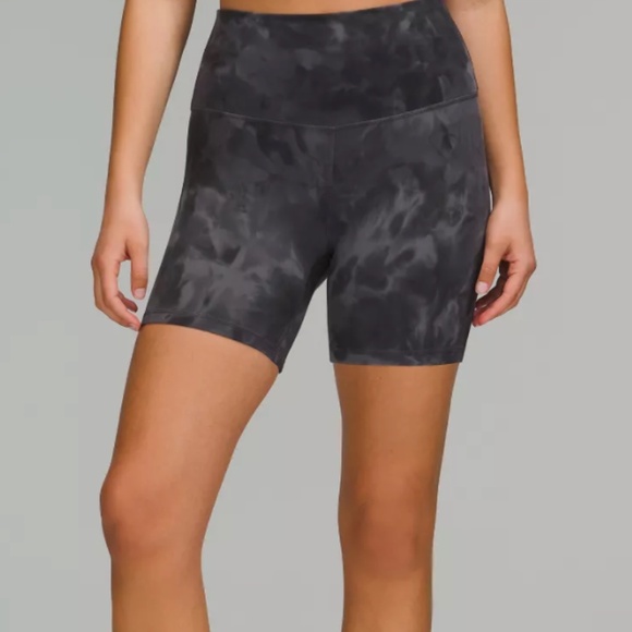LULULEMON Align Short in the Diamond Dye Pitch Grey Graphite Grey Sz 8 - Picture 7 of 7